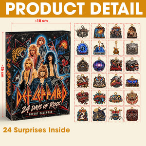 Def Leppard 24 Days Of Rock Calendar Blind Box - Personalized Gifts For Rock Music Lovers 02NATI281026