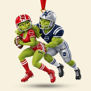 Furry Mischief Couple Acrylic Ornament - Personalized Christmas Gifts For Playful Sporty Couple 04ohti131026