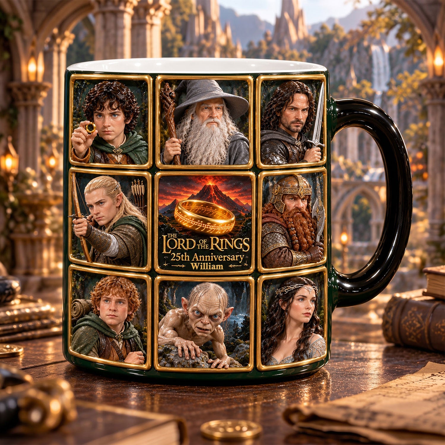 25th Anniversary Magic Ceramic Coffee Mug - Personalized Gifts For Fantasy Lover Mug 03NATI141026