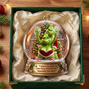 I Adore You Acrylic Ornament – Personalized Christmas Gift For Couple 03PATI030826
