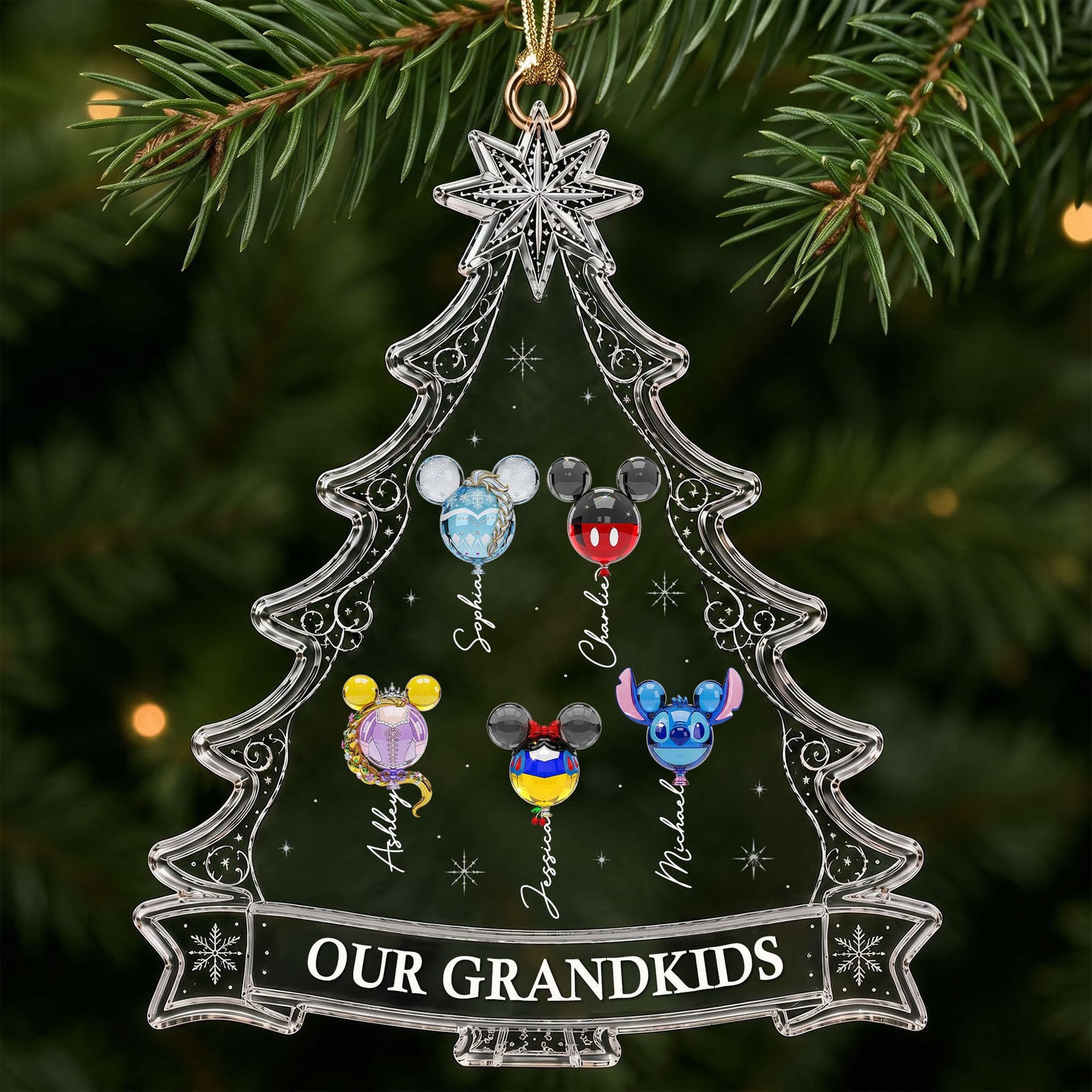 Personalized Grandkids Make Christmas Brighter Ornament - Gifts For Grandparents 043OHTI310726