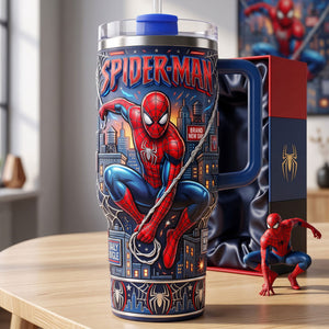 Unique Colorful 40oz Tumbler With Handle - Personalized Gifts 06NATI050826