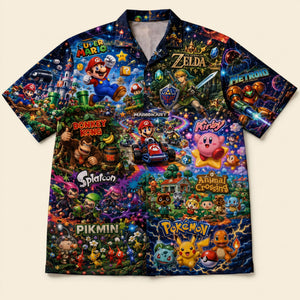 Gaming Universe Hawaiian Shirt - Personalized Gift For Gamers 02NATI300626