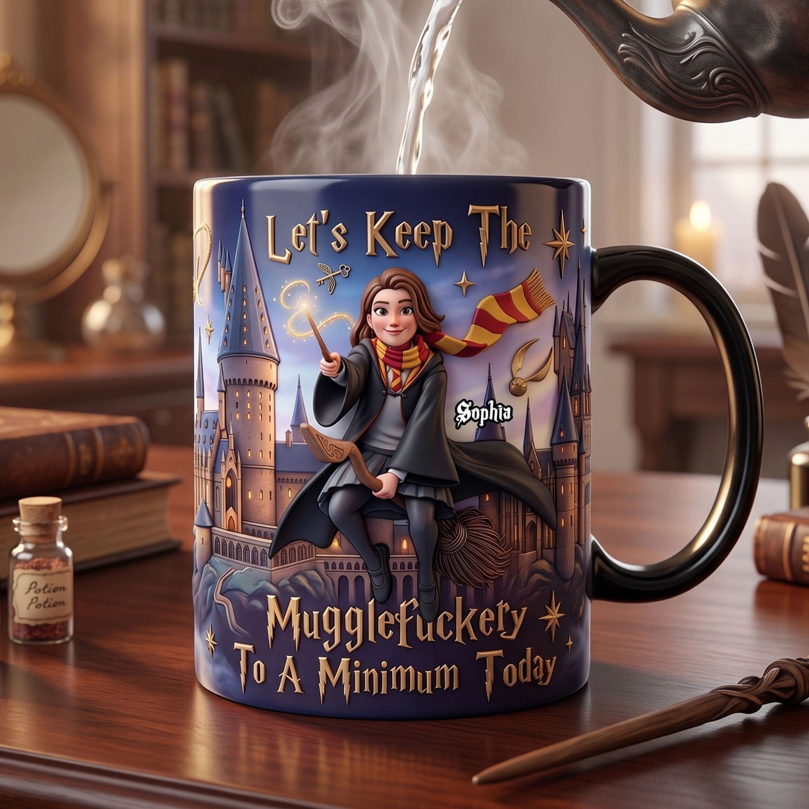 Mystic Girl Magic Ceramic Coffee Mug - Personalized Gifts 02NATI070726
