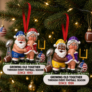 Sport Lovers Duo Growing Old Together Ornament - Personalized Gifts For Couple 01huti061026