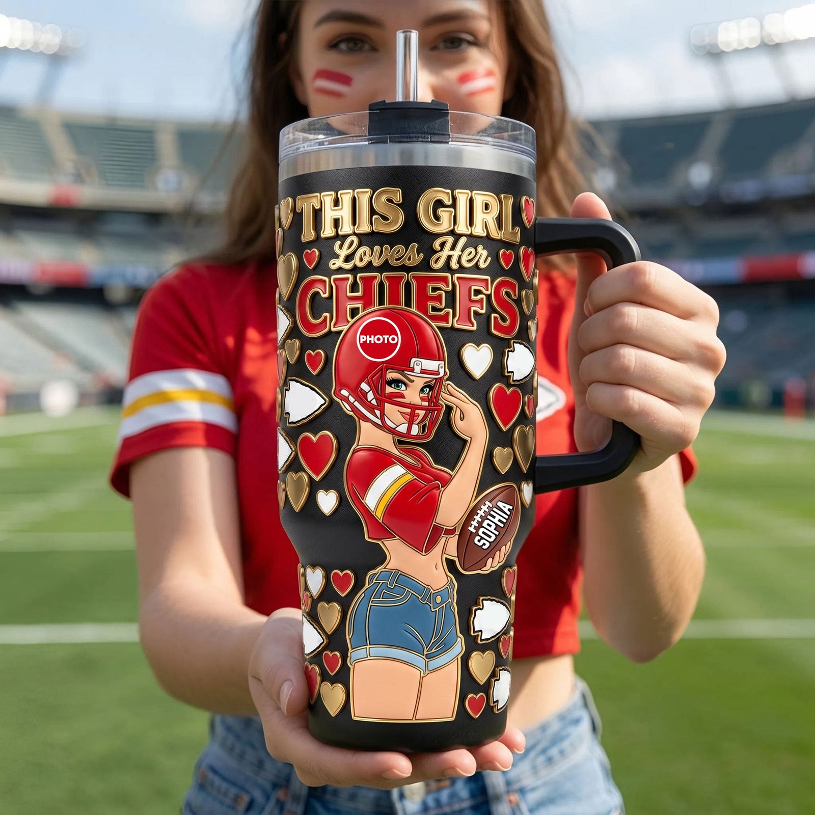 All-Star Girl Colorful 40oz Tumbler - Personalized Gifts For Sport Lovers 01HUTI010726