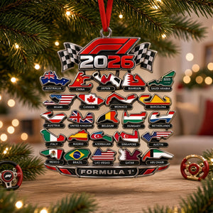Legend Teams Race Track Acrylic Ornament - Personalized Christmas Gifts 03nati260926