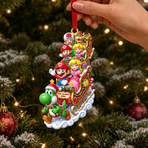 Super Family Snowy Adventure Christmas Ornament - Personalized Gifts For Family 04NATI110926