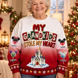 Grandkids Stole My Heart Christmas Sweater - Personalized For Grandma 04OHTI231026