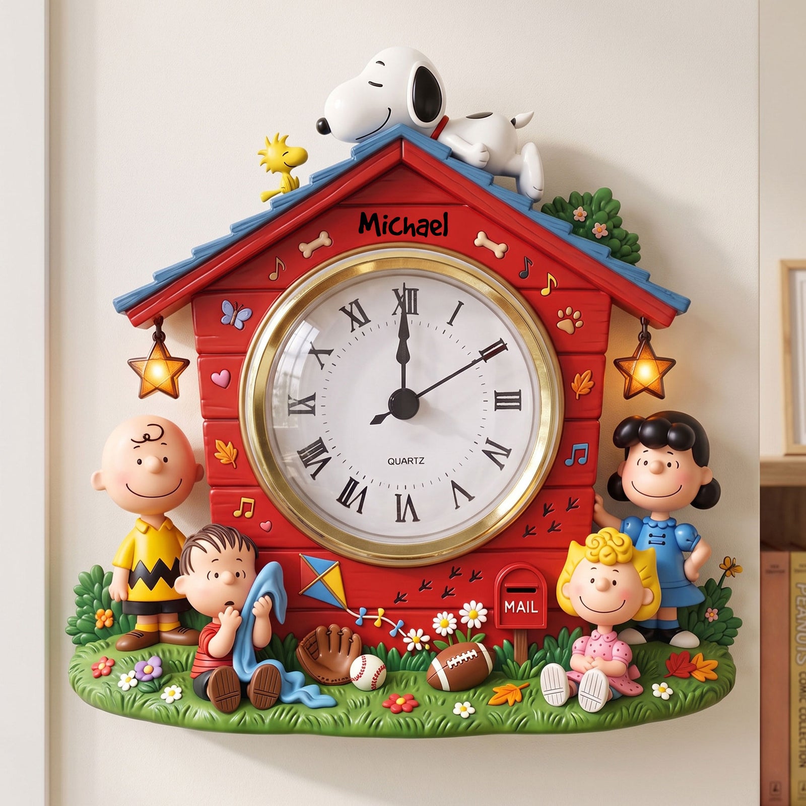 Lovely Friends Hanging Wall Clock - Personalized Gifts 04pgti140726