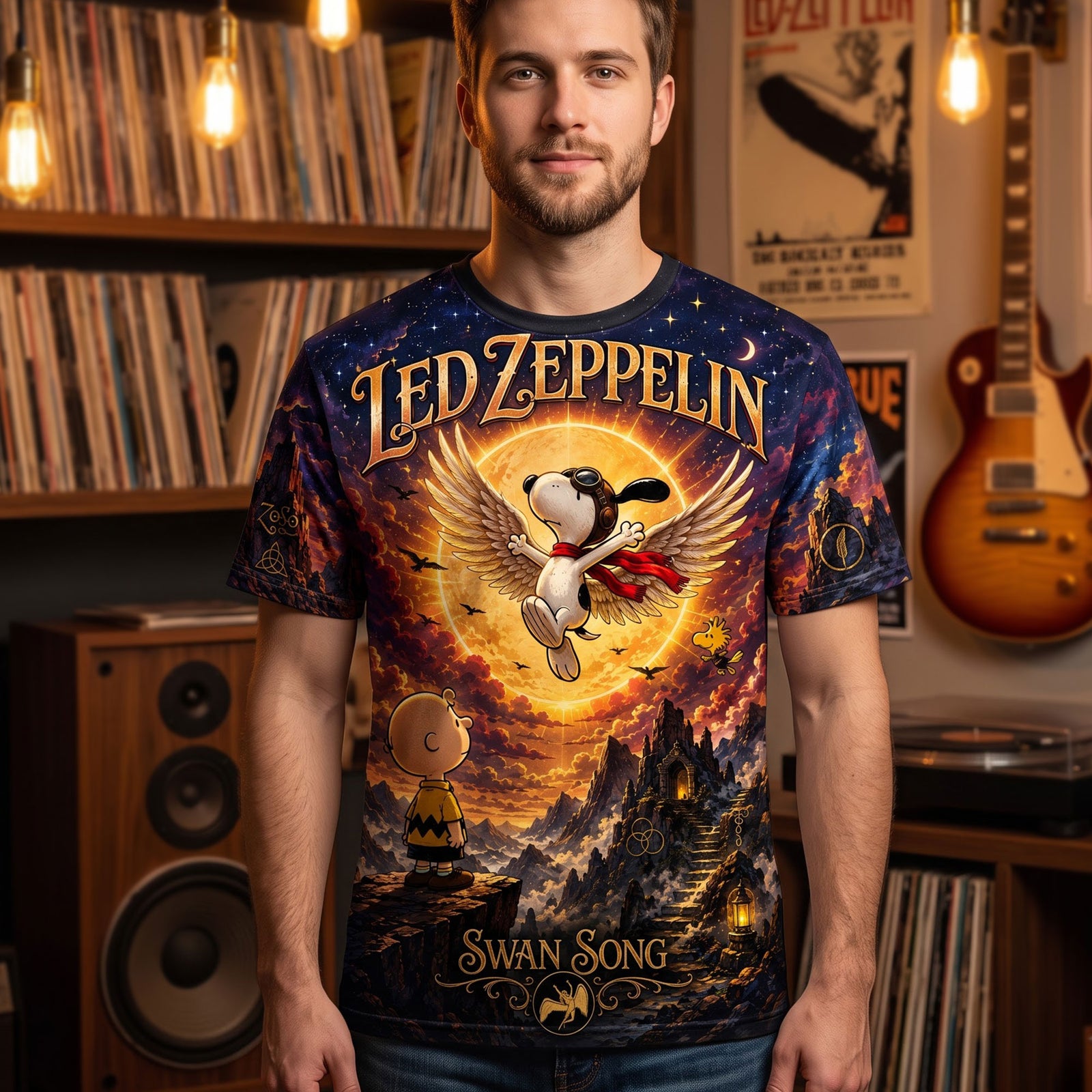 Led Zeppelin Peak Of Decadent Hard Rock 3D Shirt - Personalized Gifts For Rock Lovers 02nati290726