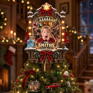 Classic Christmas Comedy Tree Topper - Personalized Christmas Gifts 06hati180926-Homacus