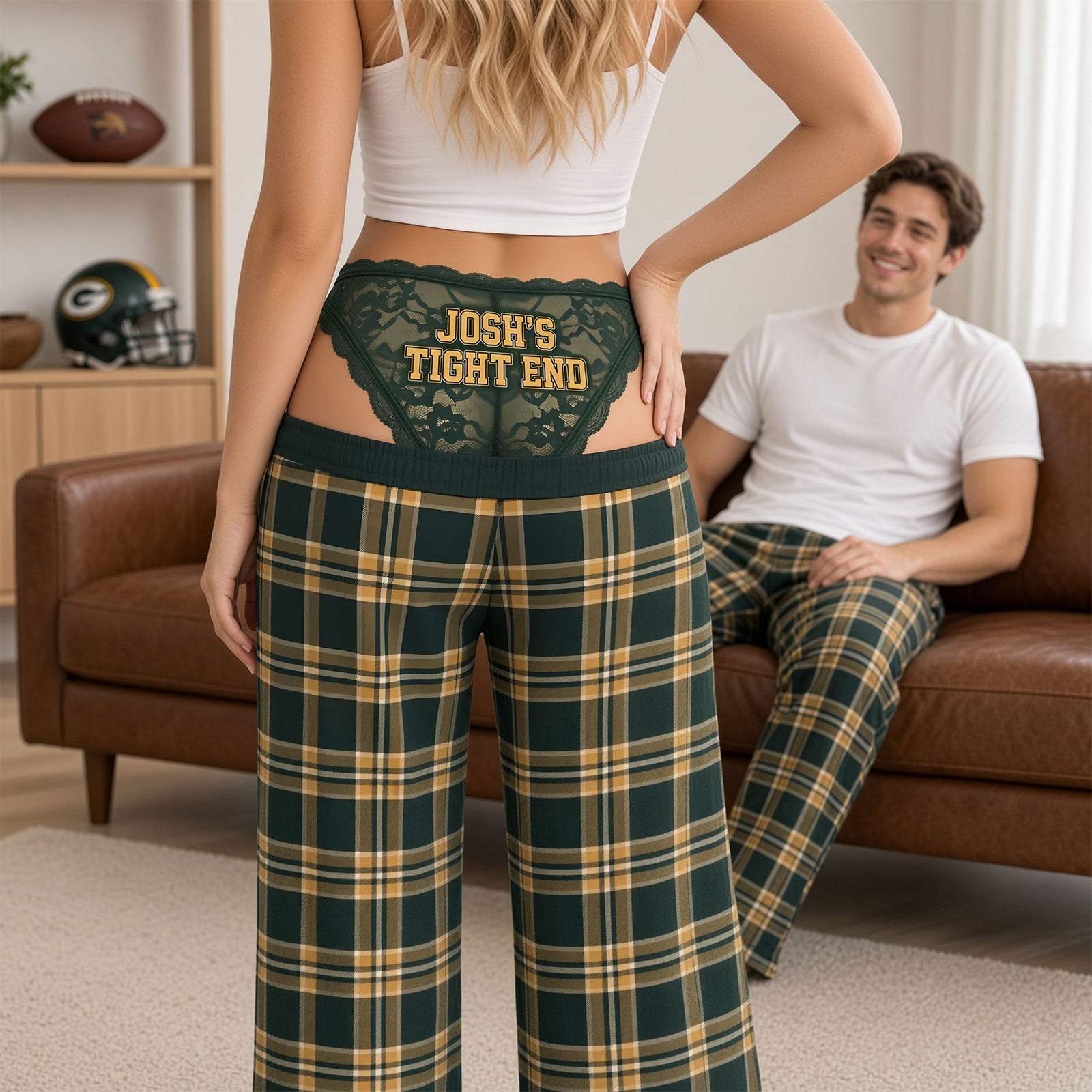 Rivalry Game Couple Pajama Pants - Personalized Funny Gift For Sport Lovers 02NATI290926