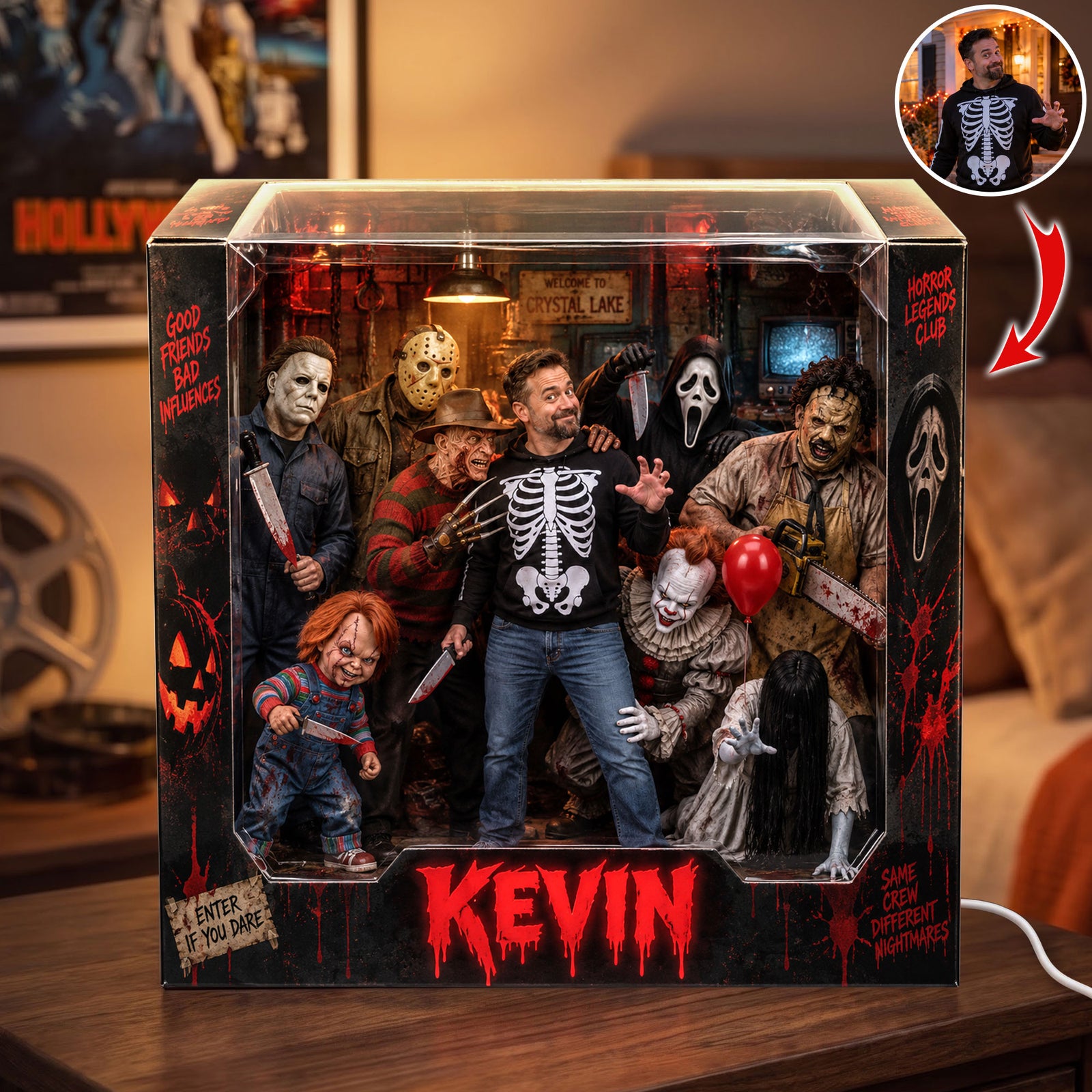 Custom Photo Master In Bloody Room Light Box, Personalized Gifts 03QHTI080926