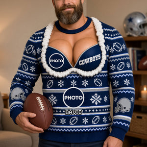 Sport Lover Funny Knitted Ugly Sweater - Personalized Gifts For Sport Fans Ugly Sweater 05OHTI300926