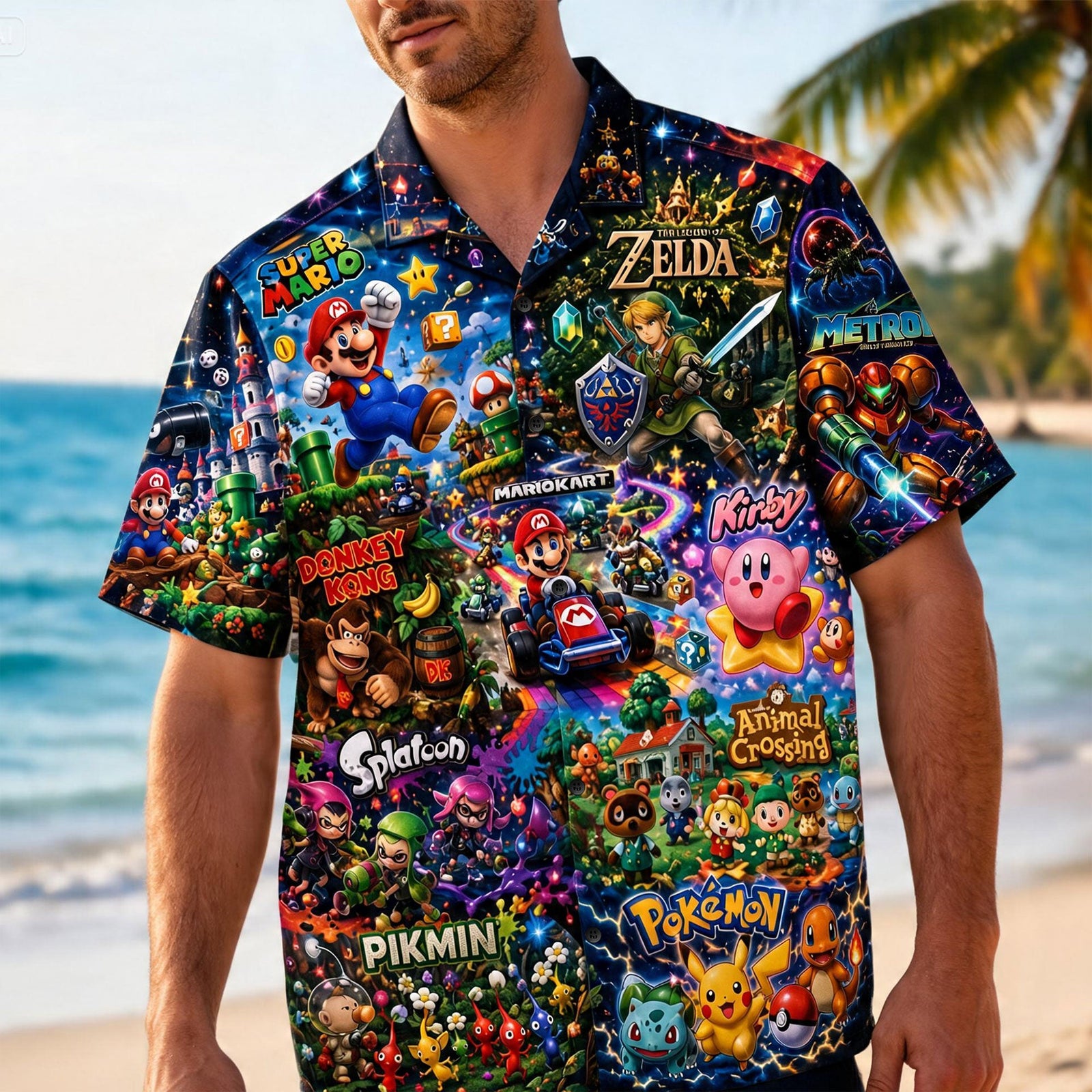 Gaming Universe Hawaiian Shirt - Personalized Gift For Gamers 02NATI300626