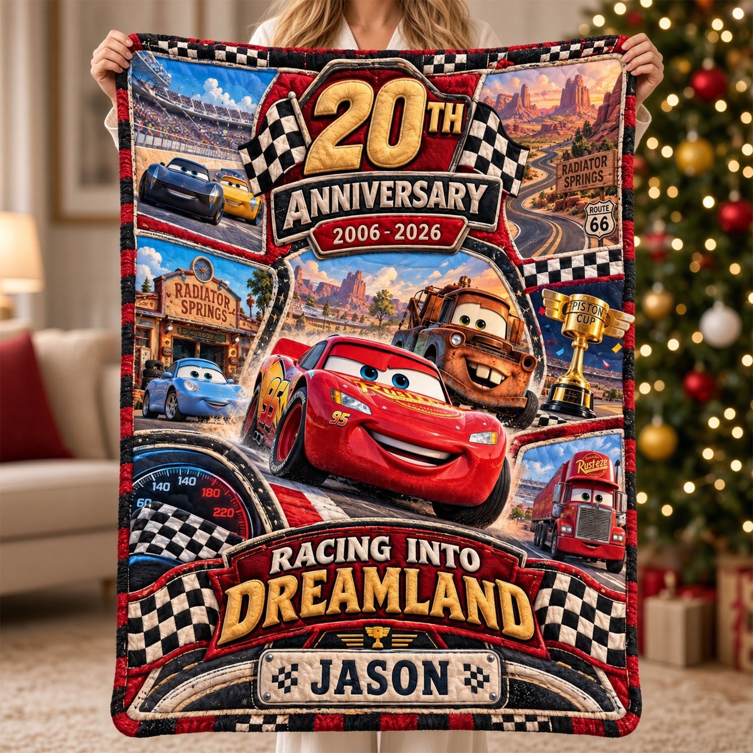 20th Anniversary Speed Fans Cartoon Blanket - Personalized Gifts For Childhood Blanket 04HATI061026