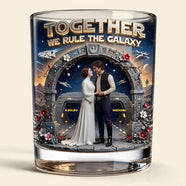 Romantic Couple Round Glass - Personalized Gifts For Couple 03tyti150626