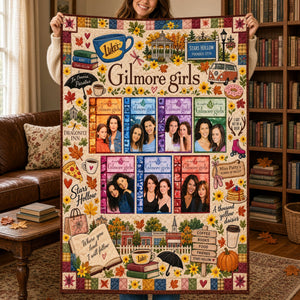 Cozy Autumn Small-Town Blanket - Personalized Gifts For TV Show Lovers 02NATI091026