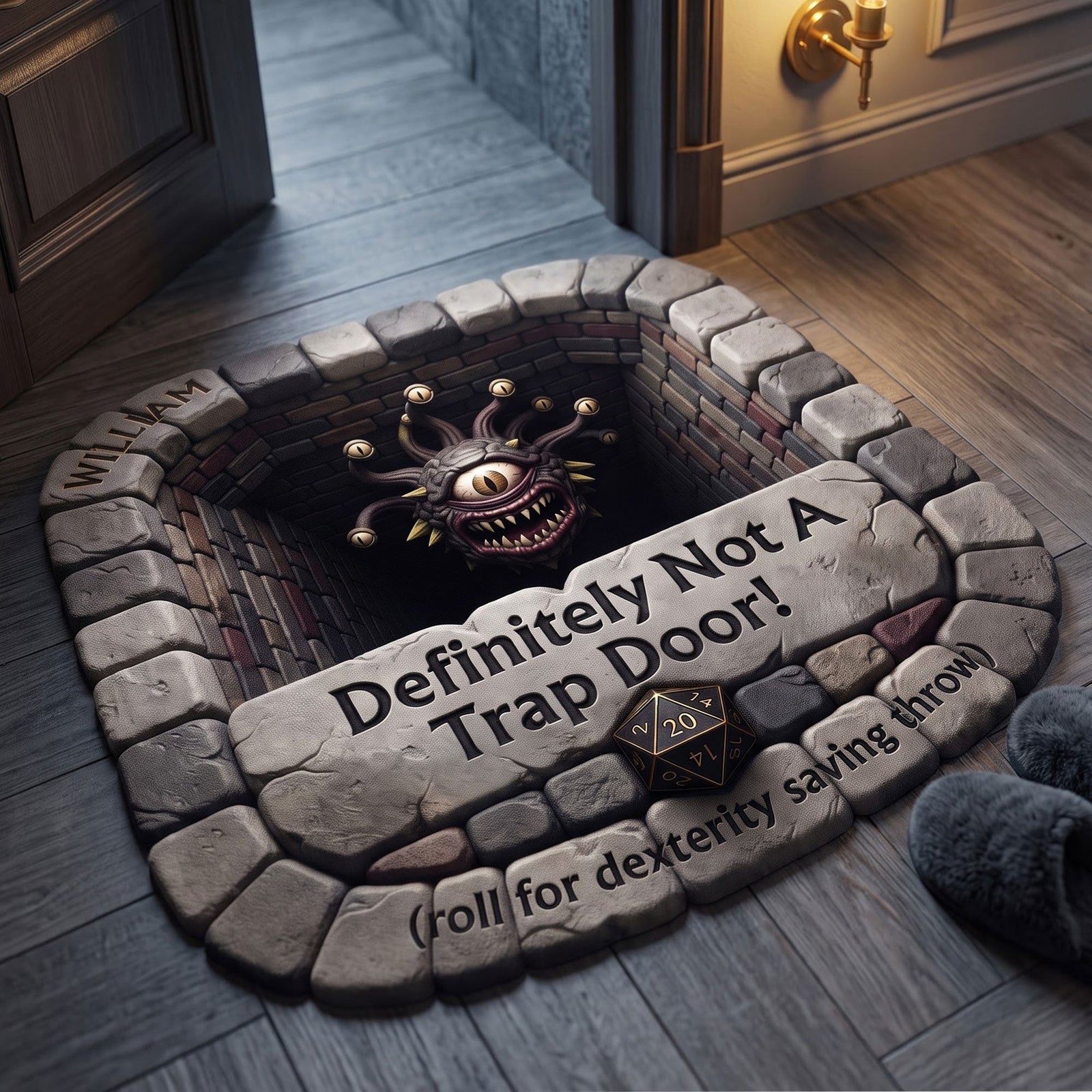 Mythic Realm Shaped Doormat - Personalized Gift For Gamers 04TYTI290726