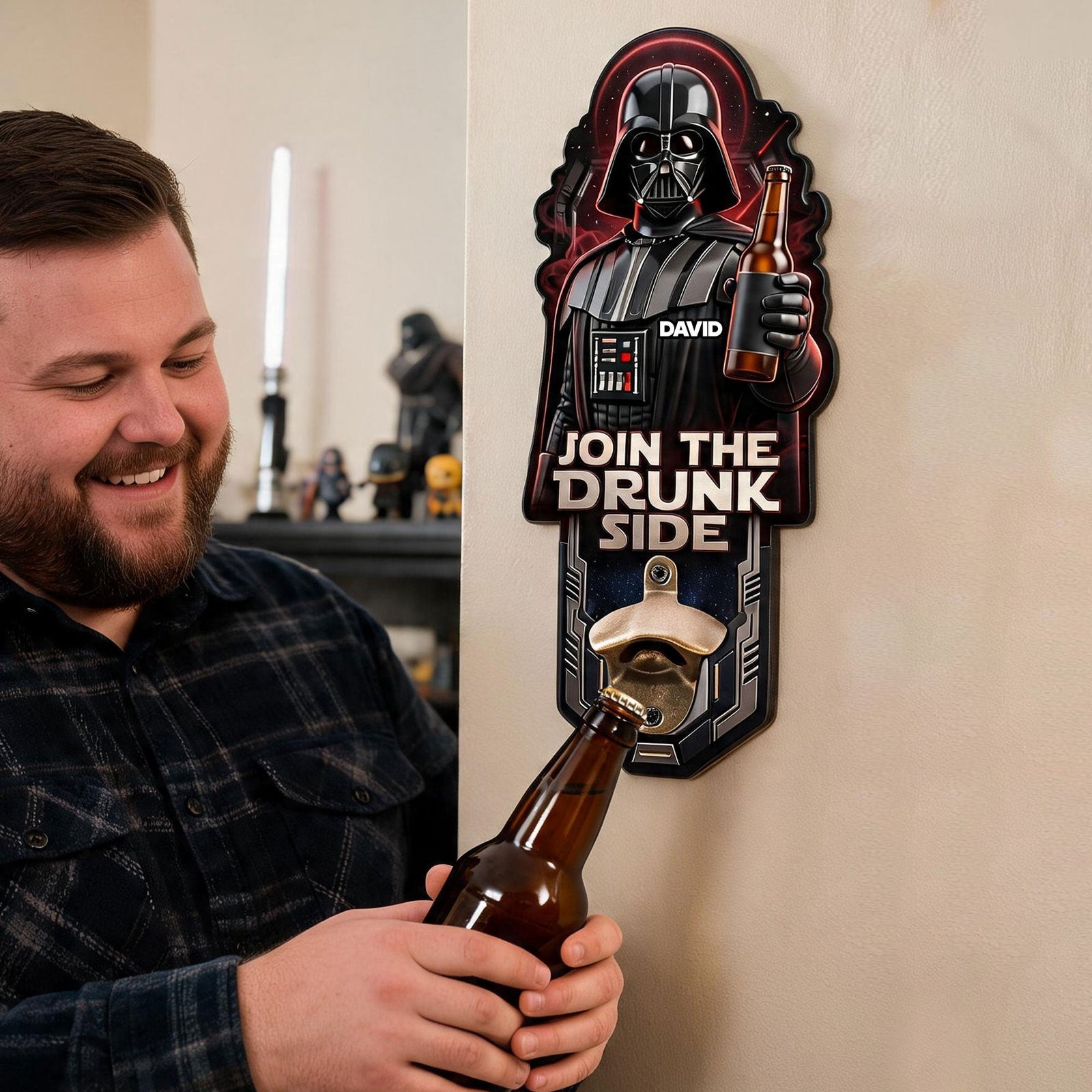 Warrior Wall Hanging Bottle Opener - Personalized Drinking Gifts 04NATI200726