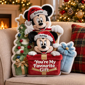 You're My Favourite Gift Custom Shaped Pillow - Personalized Christmas Gifts For Couples 03toti171026