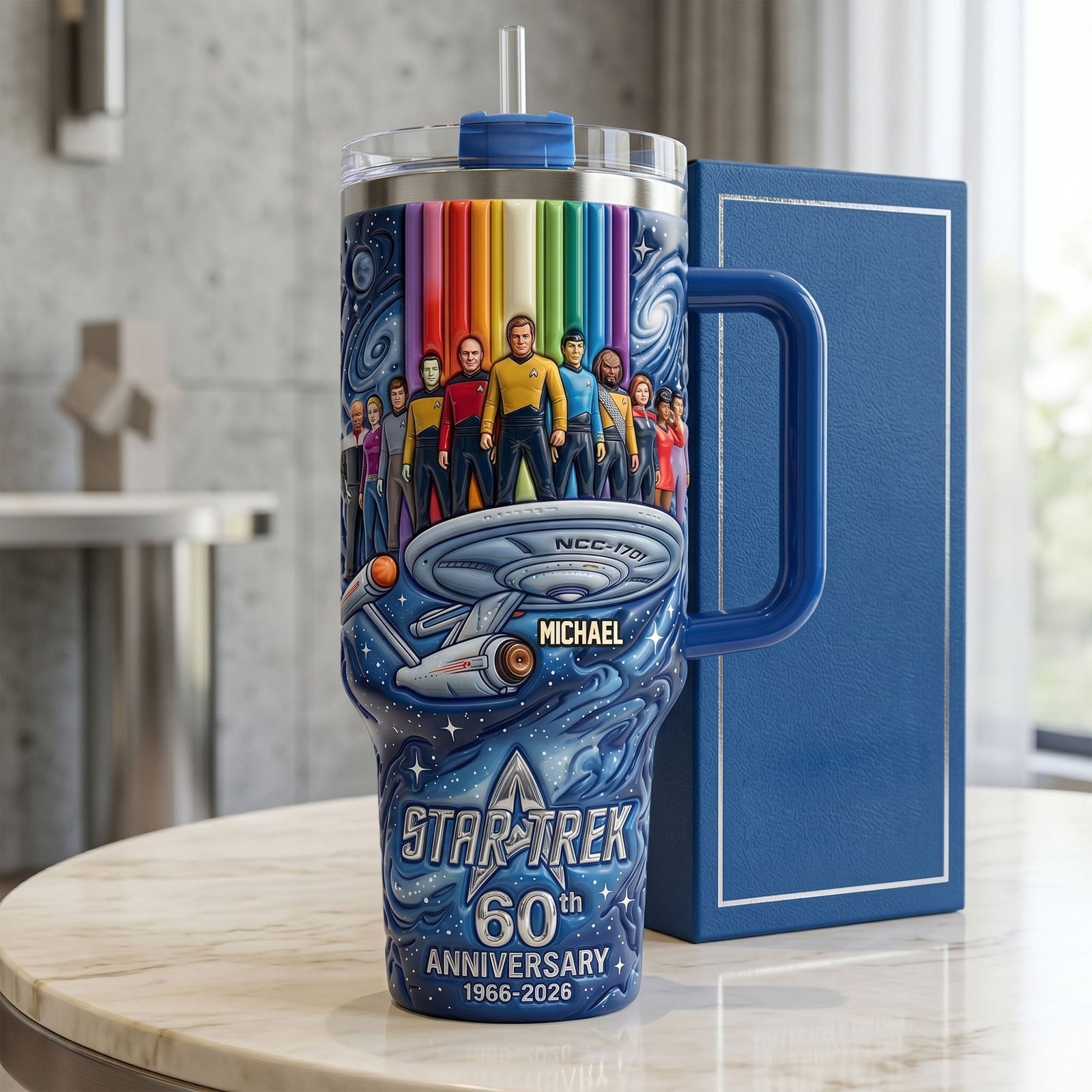 Long Time Leap 40oz Tumbler With Handle - Personalized Gifts 02QHTI230626