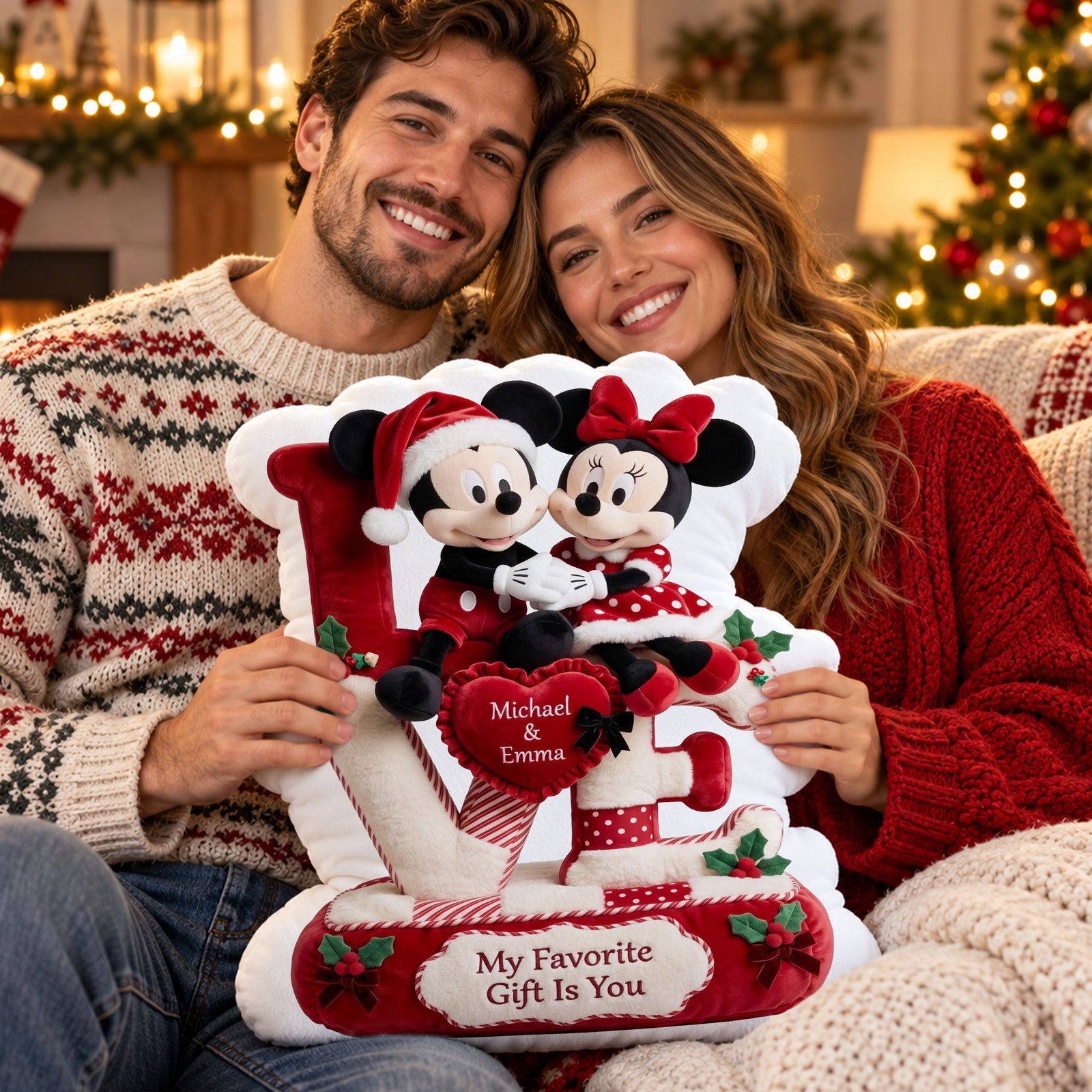 You Are My Favorite Gift Eternal Love Pillow - Personalized Christmas Gifts For Couples 05ttti261026