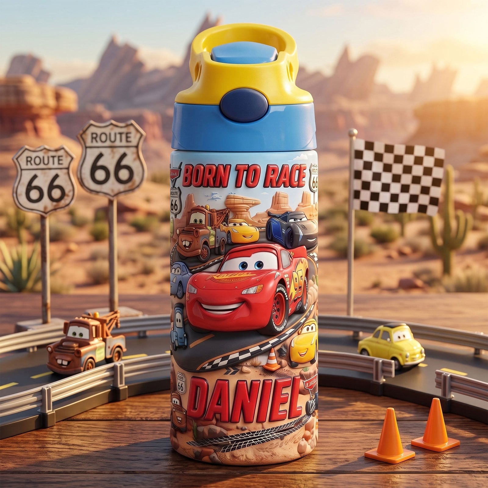 Born To Race 12oz Kid Tumbler - Personalized Back To School Gifts 04tyti270726