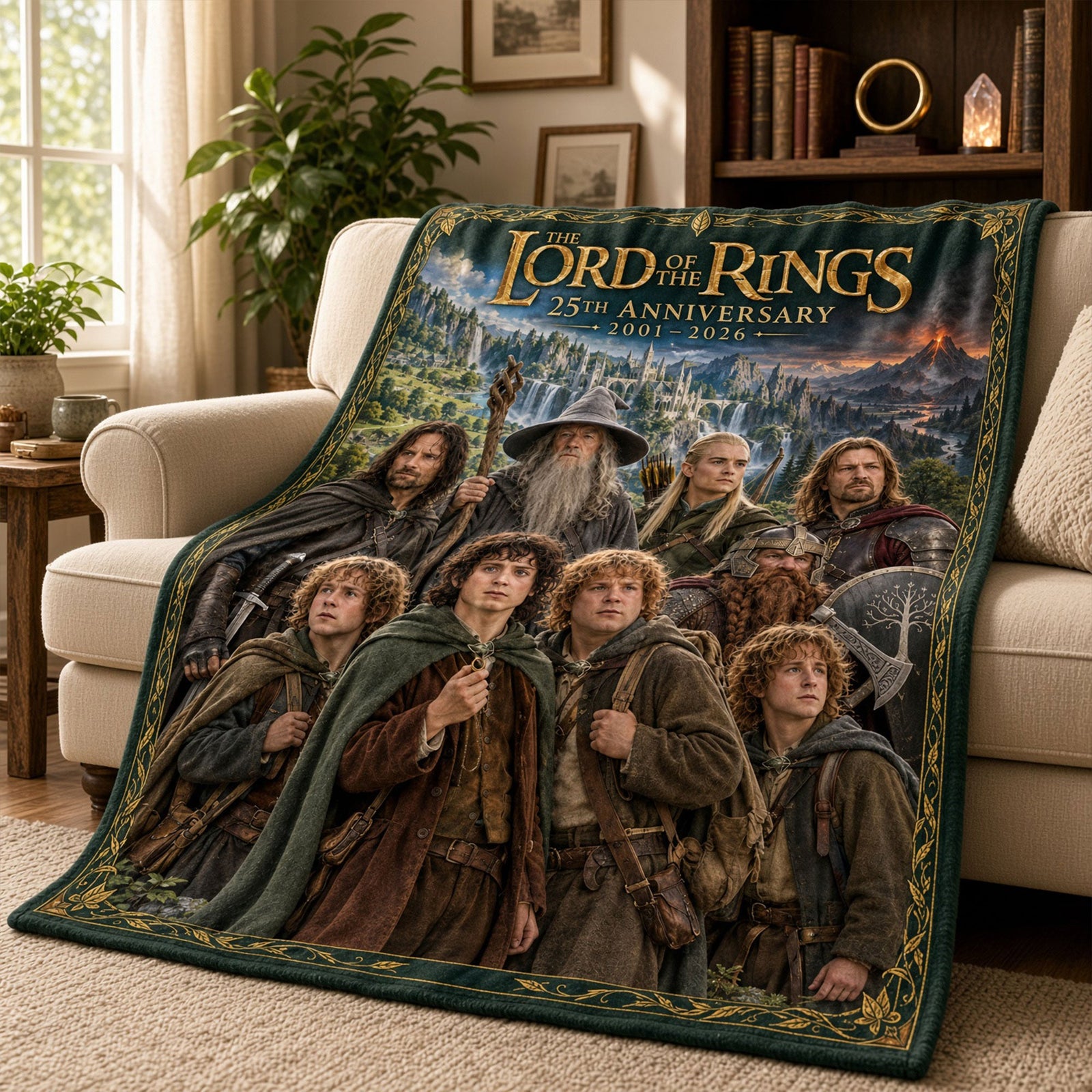 25th Anniversary Epic Fantasy Blanket - Personalized Gifts 05tyti021026