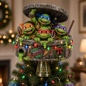 Family Turtle Holiday Tree Topper - Personalized Christmas Gifts 02nati090926