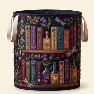 Historical Fiction Collection Quilted Laundry Basket - Personalized Gifts For Book Lovers 03qhti130726