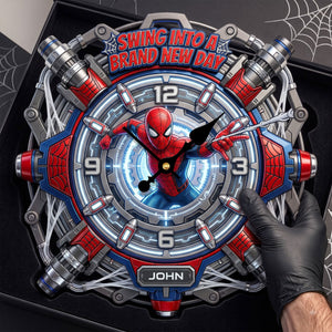 Unique Acrylic Hanging Wall Clock Personalized Gifts 02HATI050826