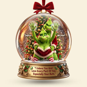 I Adore You Acrylic Ornament – Personalized Christmas Gift For Couple 03PATI030826