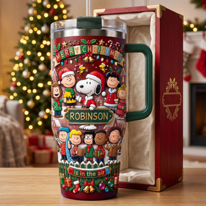 Christmas Is in the Air Tumbler Colorful 40oz - Personalized Gifts For Christmas 01PATI010826