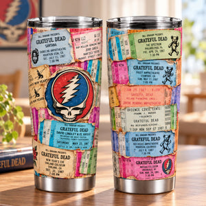 Grateful Dead 20oz Tumbler - Personalized Gifts For Music Fans Tumbler 04NATI261026