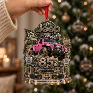 85th Anniversary Mountain Trail Car Ornament - Personalized Gift For Off-road Lovers 05OHTI210926