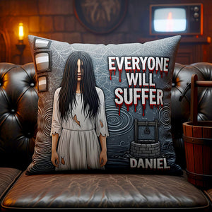 Personalized Halloween Gifts For Horror Lovers Square Pillow 02HUDT210825