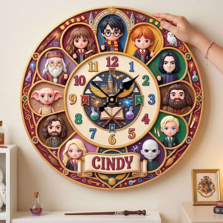 Fantasy Adventure Acrylic Hanging Wall Clock  - Personalized Gifts 01huti080726