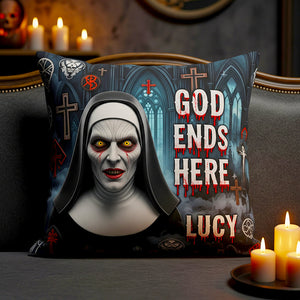 Personalized Halloween Gifts For Horror Lovers Square Pillow 02HUDT210825