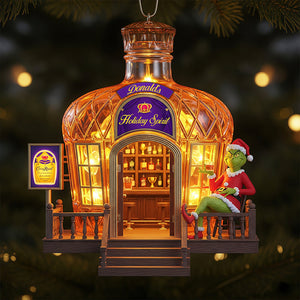 Holiday Spirit Bar Christmas Ornament, Personalized Gifts 02qhqn250825