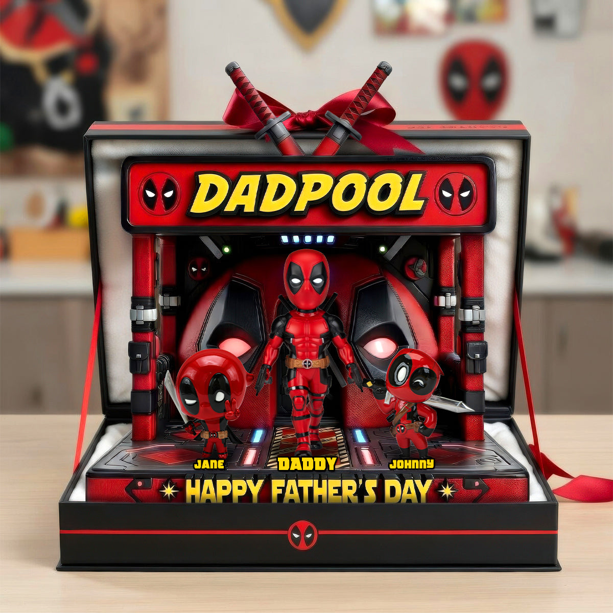 Father’s Day Hero Squad Acrylic Plaque Personalized Gifts For Dad 032OHDH140426