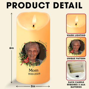 Eternal Memory Glow LED Candle - Custom Photo Human Memorial Gifts 05pgpu110725-Homacus