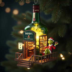 Holiday Spirit Bar Christmas Ornament, Personalized Gifts 02qhqn250825
