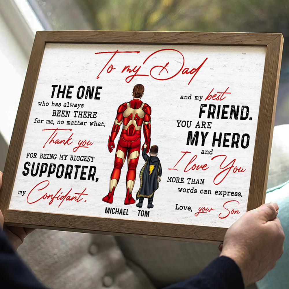Family 01DTDT250323TM Personalized Mom Dad Hero Canvas Poster Print - Poster & Canvas - GoDuckee