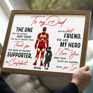 Family 01DTDT250323TM Personalized Mom Dad Hero Canvas Poster Print - Poster & Canvas - GoDuckee
