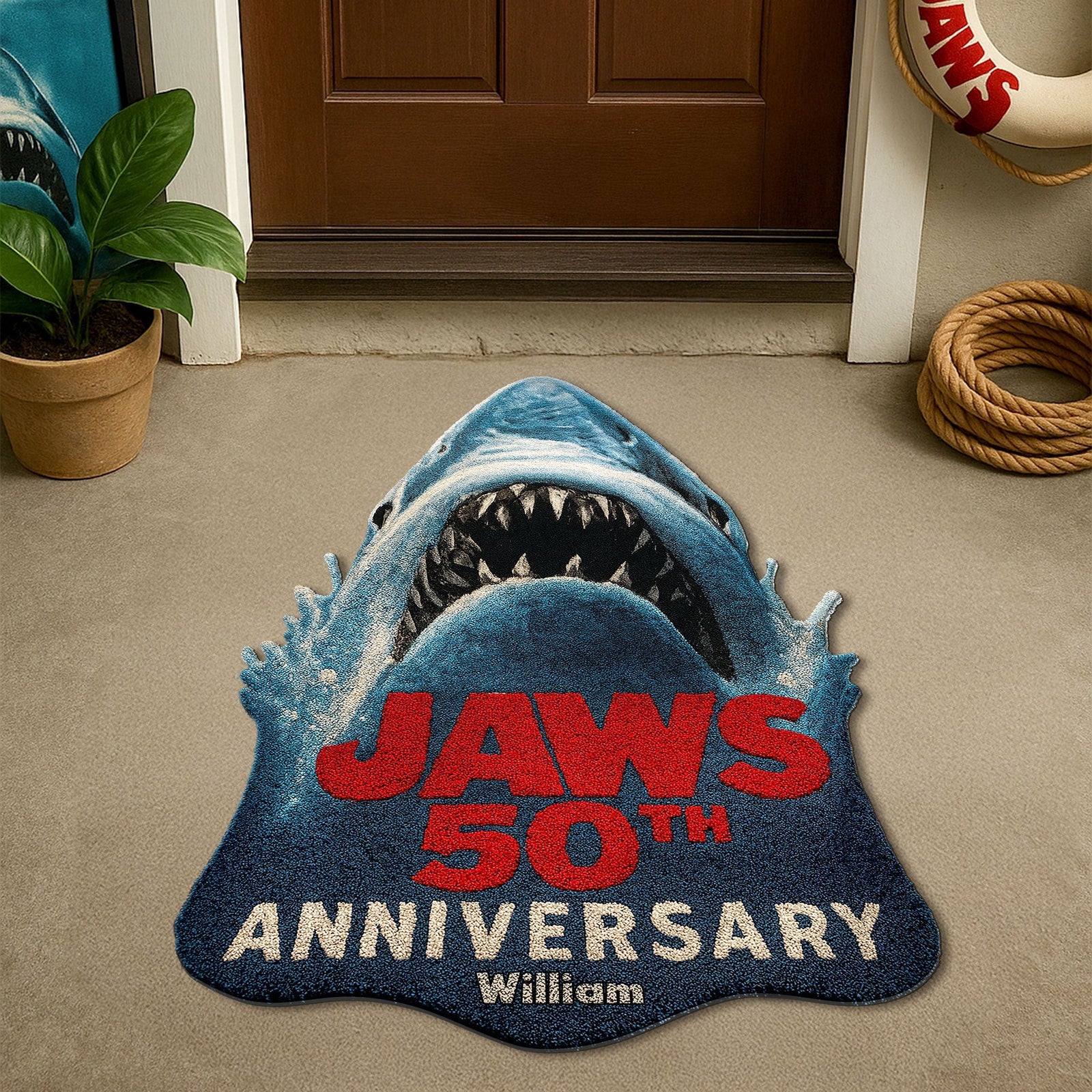 Great Bite Doormat - Personalized Gifts For Ocean Lover 05hyti140825