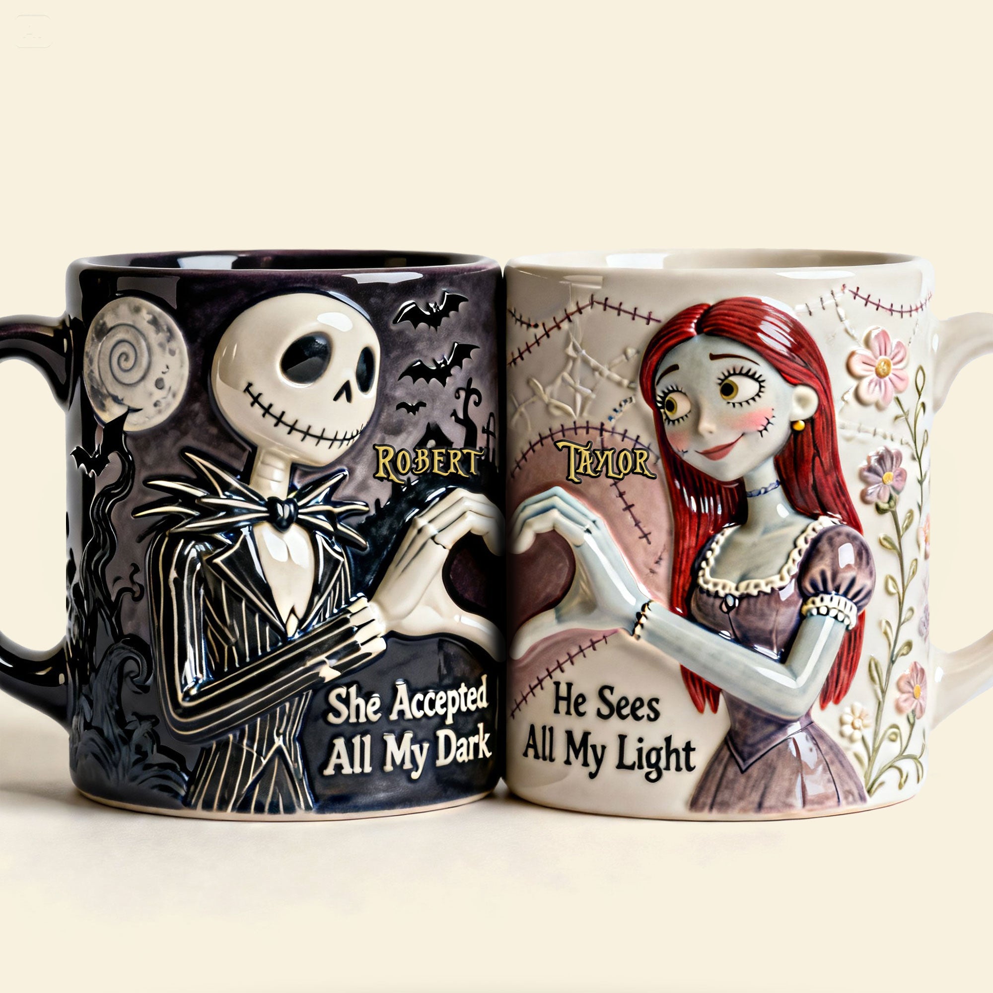 Set Of 2 Coffee Mugs - Love Couple - Personalized Coffee Mug Set 04nati090126