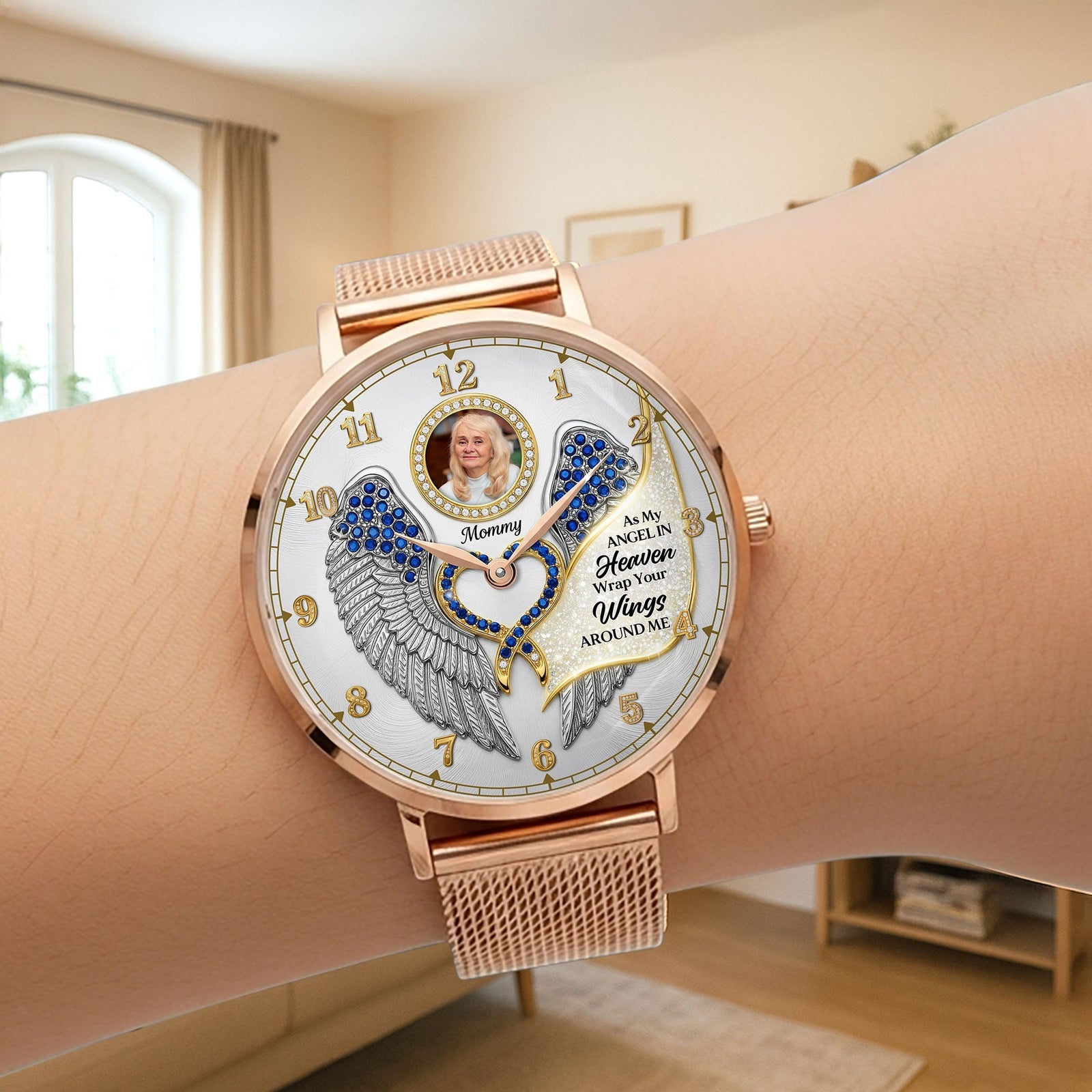 Memorial Quartz Watch - Custom Photo Gifts For Loved Ones 01huti040825