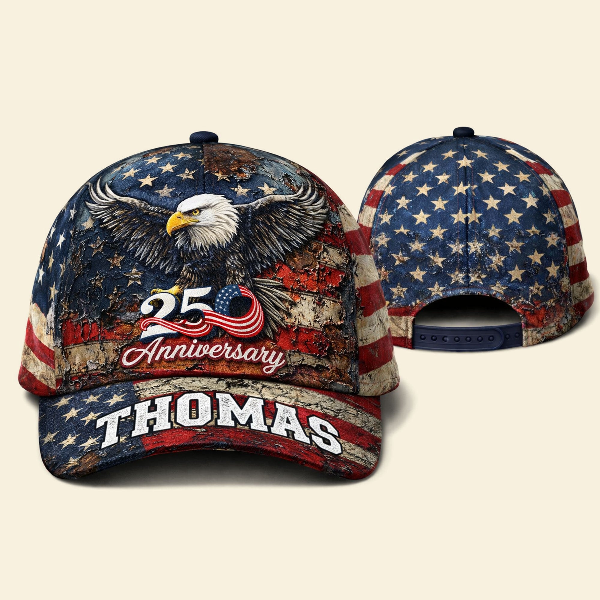 America 250th Anniversary Cap – Personalized Patriotic Gift 04HUTI290126 - Caps - GoDuckee
